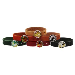 BRACCIALE CUOIO LARGO TONDO