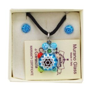 PARURE COLLANA CON SCATOLA CON CIONDOLO ORSO MURRINA