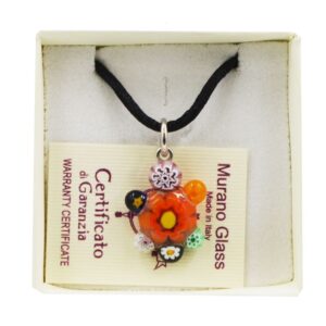 COLLANA CON SCATOLA CON CIONDOLO TARTA MURRINA