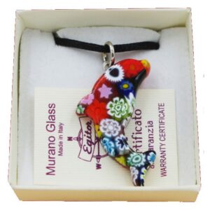 COLLANA CON SCATOLA CON CIONDOLO DELFINO MURRINA MULTI