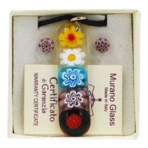 PARURE COLLANA CON SCATOLA CON CIONDOLO A5 MURRINA