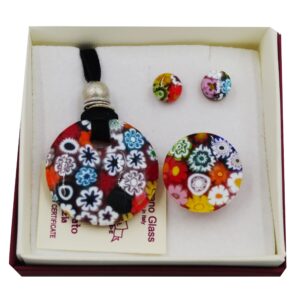 PARURE COLLANA CON SCATOLA CON CIONDOLO DIAM 4 MURRINA