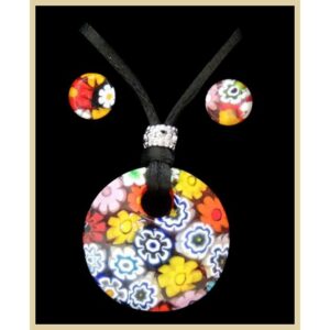 PARURE COLLANA CON SCATOLA CON CIONDOLO DIAM 3 MURRINA