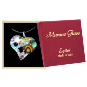 COLLANA CON CIONDOLO  CUORE FOGLIA ORO o ARGENTO CON SCATOLA