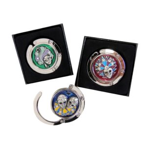 PORTA BORSE CON MASCHERINE SMALTATE