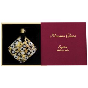 COLLANA CON CIONDOLO 5X5 FOGLIA ORA CON SCATOLA