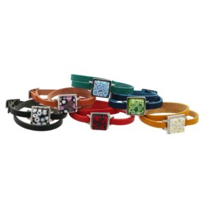 BRACCIALE DOPPIO CUOIO QUADRATO  MURRINA