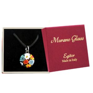 COLLANA CON SCATOLA CON CIONDOLO DIAM.18 TUTTO MURRINA   MULTICOLOR