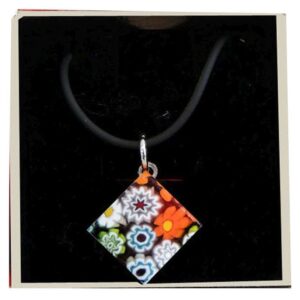 COLLANA CON SCATOLA CON CIONDOLO 2X2 TUTTO MURRINA   MULTICOLOR