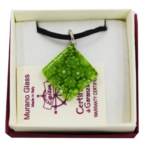 COLLANA CON SCATOLA CON CIONDOLO 2X2 TUTTO MURRINA  MONOCOLORE