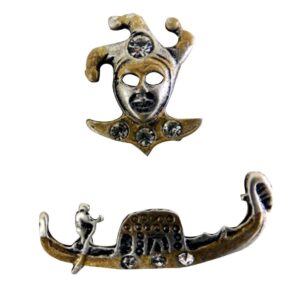 PINS  MASCHERINE ORO-STRASS