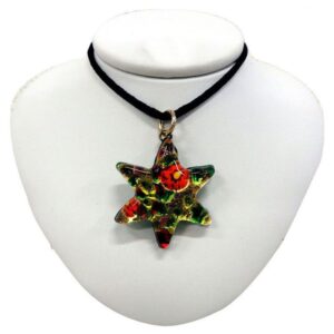 COLLANA CON CIONDOLO STELLA FOGLIA ORO o ARGENTO