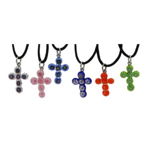 COLLANA CON CROCE MURRINA