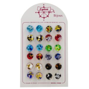 ORECCHINI DIAM 10 FOGLIA ORO o ARGENTO