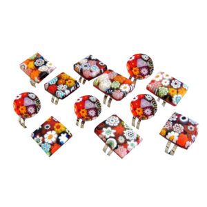 ANELLI 3 FORME MURRINA  MULTICOLOR