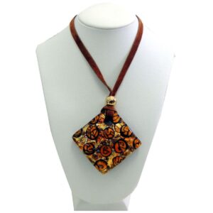 COLLANA CON CIONDOLO 4X4 FOGLIA ORA