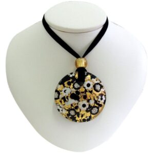 COLLANA CON CIONDOLO DIAM.5 FOGLIA ORA