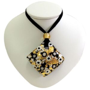 COLLANA CON CIONDOLO 5X5 FOGLIA ORA