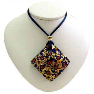 COLLANA CON CIONDOLO 5X5 FOGLIA ORA