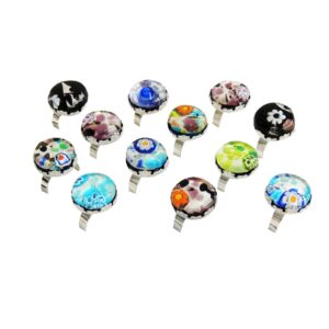 ANELLI TONDI FOGLIA ORO o ARGENTO