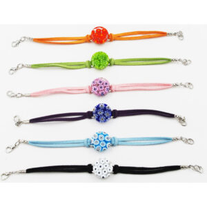 BRACCIALE CUOINO CON PIASTRINA DIAM.18 TUTTO MURRINA