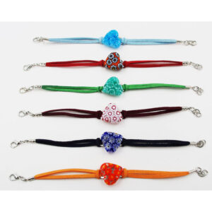 BRACCIALE CUOINO  CON CUORE MURRINA