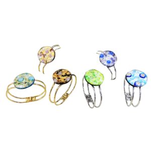 BRACCIALE MOLLADIAMETRO  3 FOGLIA ORO o ARGENTO