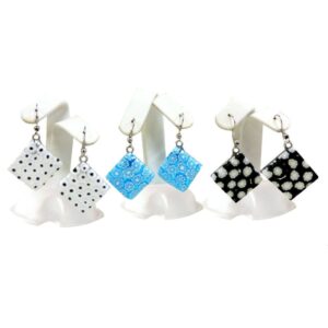 ORECCHINI MONACHELLA 1.5X1.5 MURRINA MONOCOLORE OLORE