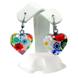 ORECCHINI MONACHELLA CUORE MURRINA  MULTICOLOR