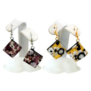 ORECCHINI MONACHELLA 1.5X15 FOGLIA ORO o ARGENTO