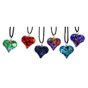 CIONDOLO CUORE CM 3 FOGLIA ORO o ARGENTO