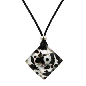 CIONDOLO 3X3 FOGLIA ORO o ARGENTO