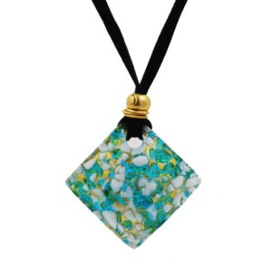 CIONDOLO 4X4 FOGLIA ORO o ARGENTO