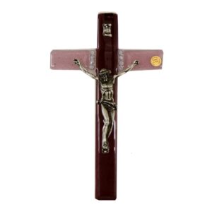 CROCIFISSO GRANDE MURANO+MURRINA 16x27cm