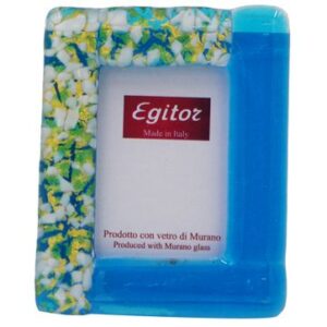 PORTA FOTO Misura Esterna cm 7X9 FOGLIA ORA / VETRO