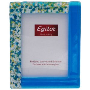 PORTA FOTO Misura Esterna cm 12X15 FOGLIA ORA / VETRO