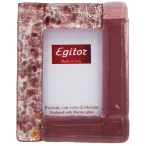 PORTA FOTO Misura Esterna cm 7X9 FOGLIA ARGENTO / VETRO