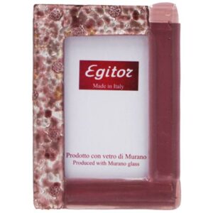 PORTA FOTO Misura Esterna cm 9X12 FOGLIA ARGENTO / VETRO