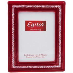 PORTA FOTO Misura Esterna cm 20X24 ROSSO+MURRINA  MONOCOLORE
