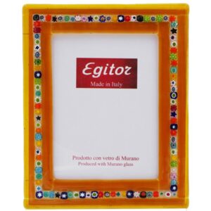 PORTA FOTO Misura Esterna cm 15X18 AMBRA+MURRINA  MULTICOLOR