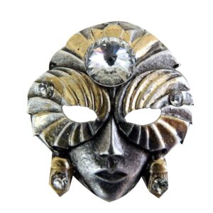 MAGNETE MASCHERE ORO-STRASS