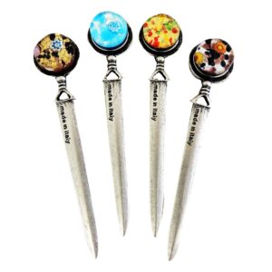 TAGLIACARTE TONDO FOGLIA ORO o ARGENTO