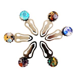 SEGNALIBRO FOGLIA ORO o ARGENTO