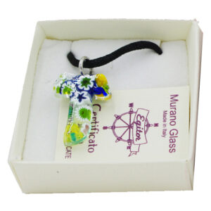 COLLANA CON CROCE MURRINA MULTICOLOR TAO CON SCATOLA 6X6