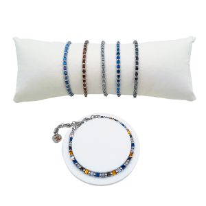 BRACCIALE EMATITE e ACCIAIO