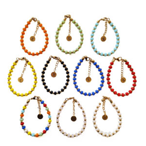 BRACCIALE VETRO E ACCIAIO